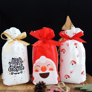 5-10pcs Merry Christmas Gift Bags Christmas Candy Cookie Chocolate Bag_1